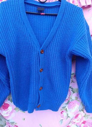 Кофта женская,цвет электрик.