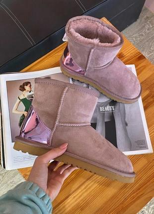 Ugg bailey mini || pink угги уггі сапоги1 фото