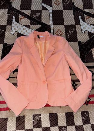 Пиджак женский ххс-хс, персикового цвета пиджак