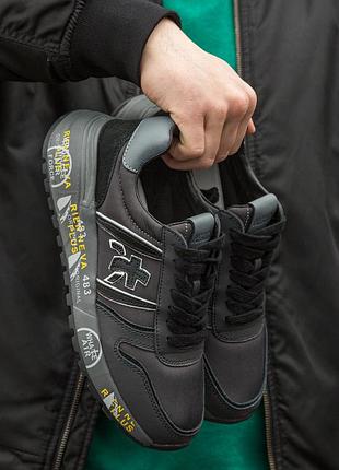 Кроссовки премиата premiata triple black