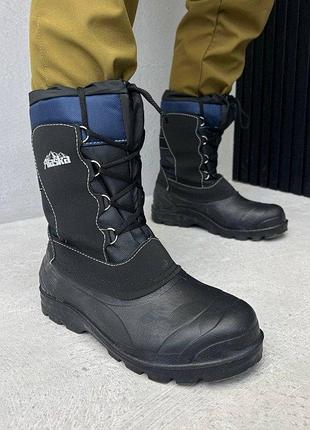 Теплые водонепроницаемые резиновые сапоги вт6588