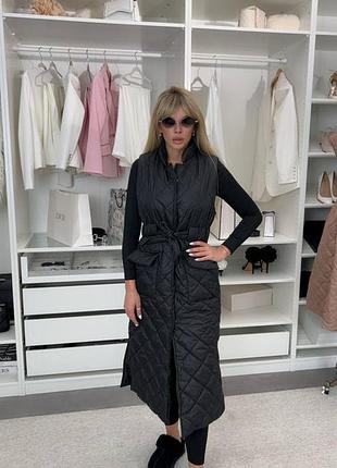 Жилетка длинная