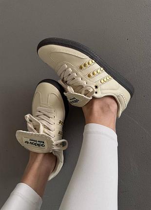 👟 кеди adidas samba x wales bonner studded pack cream / white premium    / наложка bs👟