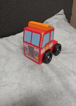 Деревянная машинка автомобильный перевозчик для экстренных ситуаций melissa &amp; doug,