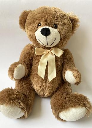 Мягкая игрушка мишка медведь медвежонок плюшевый коричневый с бантиком с бантом медведь медвежонок мʼяка плюшева іграшка ведмідь ведмедик