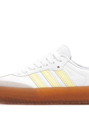 Кеды adidas samba xlg platform white yellow gum разбрadaж sale