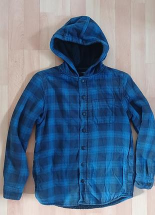 Рубашка- куртка утепленная с капюшоном next 10/140
