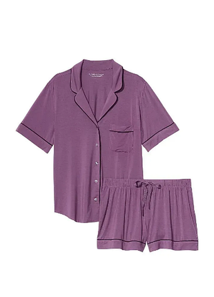 Victorias secret пижама рубашка и шорты modal short pajama set