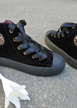 Новые велюровые хай-топы pablosky paola (испания)