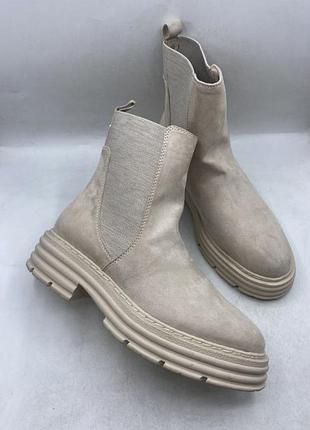 Бежевые челси marco tozzi оригинал