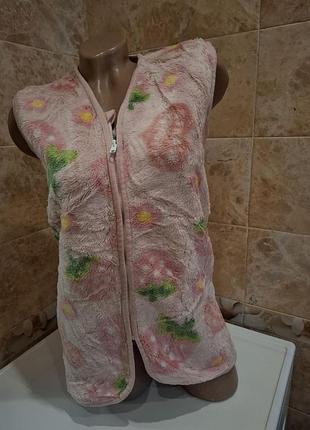 Женская флисовая безрукавка. домашний жилет.одежду из сша и канады!