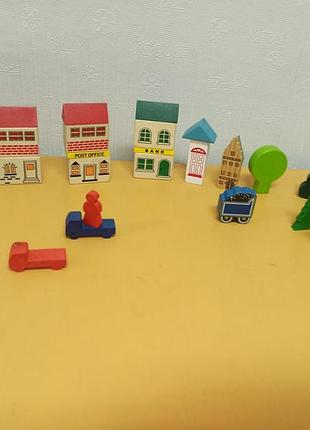 Деревянный конструктор, игровой набор, мой город
