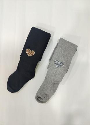 Колготы детские демисезонные леопард черный belino для девочки