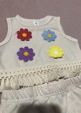 Літній костюм для дівчинки