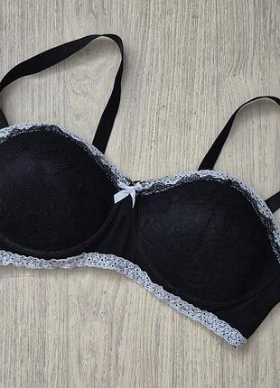 Бюст черный с чашками 95 d