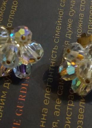 Винтажные клипсы. чехия.