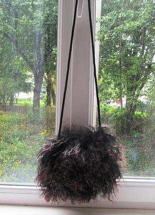 Маленькая сумочка из меха ламы