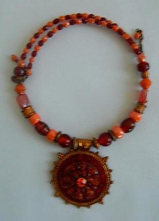 Намисто медальйон вінтажне