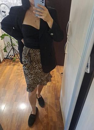 Юбка леопардовая