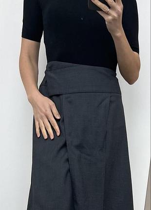 Nico nico юбка интересного асимметричного кроя на запах, m-l