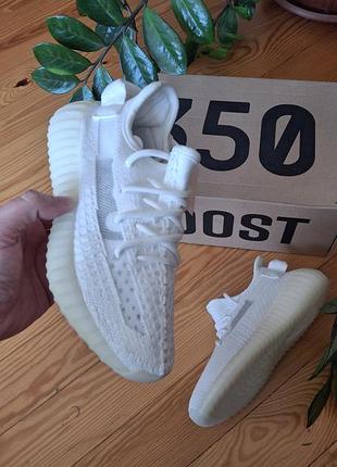 Жіночі кросівки adidas yeezy boost 350 rev 3 white, boost підошва