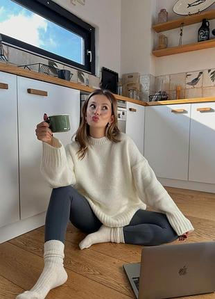 Турецкий оверсайз свитер свитер с широкими рукавами