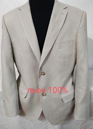 Піджак жакет лляний чоловічий  від jeff  banks