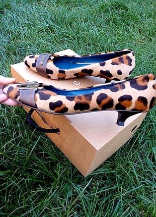 Туфли kitten heels кожаные 🤎chiarini bologna
