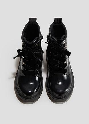 Черевики на дівчинку чорні hm new