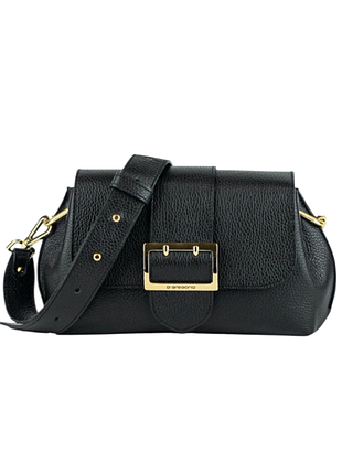 Сумка сумочка фірми di gregorio італія шкіра чорна
