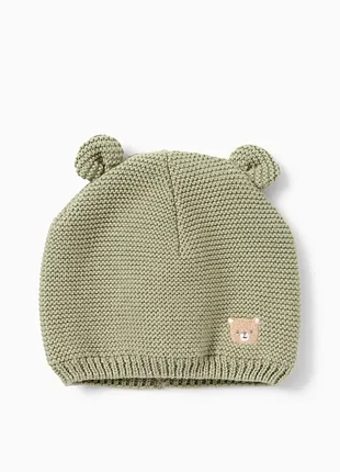 Детская демисезонная шапка с ушками для мальчика c&amp;a 44-45 см светло-зеленый (25082783)