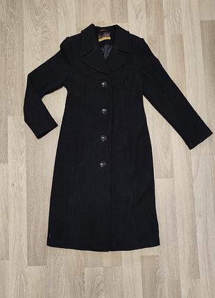 Пальто черное осень,кашемировое.