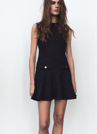 Фактурное платье zara размер м