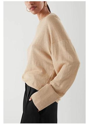 Легкий льняной свитер 44 размер cos