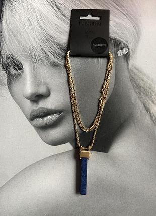 Ланцюжок з підвісом мармур pilgrim цепочка с кулоном