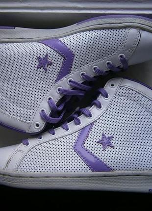 Ботинки converse leather 3y 09 01 оригинал натуральная кожа р.38