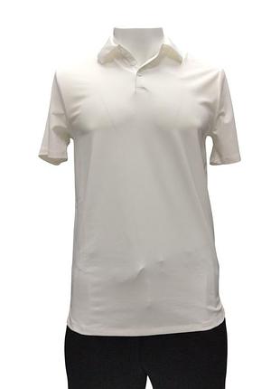 Чоловіча спортивна футболка - поло all in motion, білого кольору, розмір m