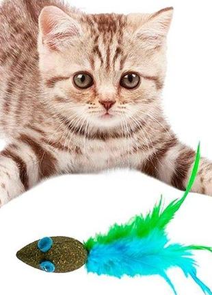 Игрушка для котов мышка с кошачьей мятой