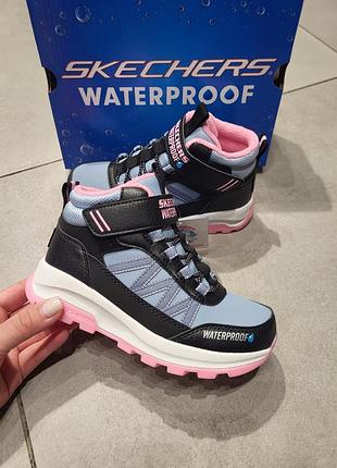 Ботинки сапоги зимние на девочку skechers оригинал