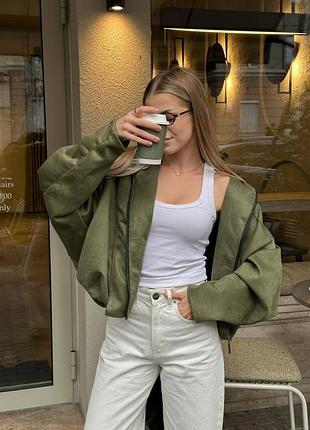 Жіноча куртка замшева