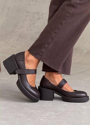 Туфли кожаные