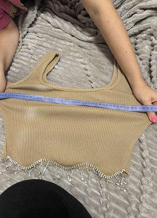 Топ со стразами