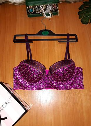 Роскошный атласный бюстгальтер бюстье victoria’s secret