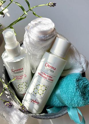 Тонік для обличчя ультра норм для комбінованої. жирної, проблемної шкіриderma series