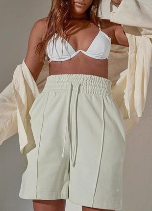 Шорти теплі салатові на флісі