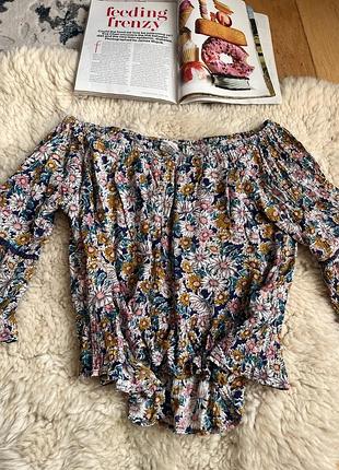 Топ в квіти, кофта