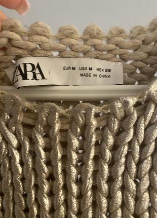 Срібний топ від zara