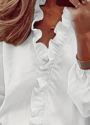 Женская белая блуза shein xxl