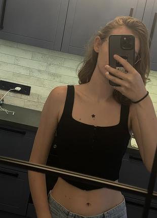 Чорний корсет