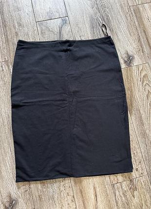 Трикотажна зручна спідниця на внутрішній резинці